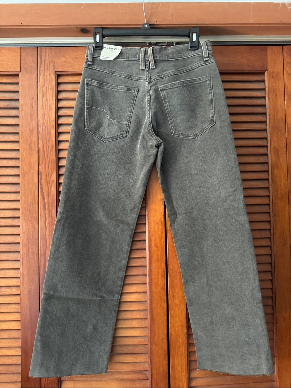 We The Free Risk Taker Jean Two-Tone Gray Straight Jeans - Picture 2 of 3